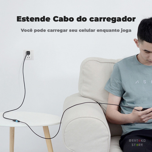 Cabo Extensor Prolongador Extensão USB 2.0 Macho Fêmea para PC Notebook Smart TV Pen Drive 50cm Centímetros Preto Vention