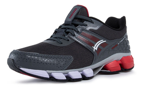 Imagen 2 de 6 de Tenis Para Correr Hombre Karosso Oxford Rojo 6331