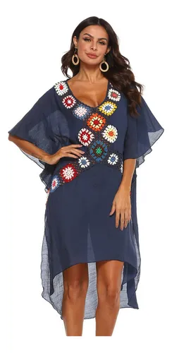 Ropa Retro For Mujer Vestido Irregular De Playa