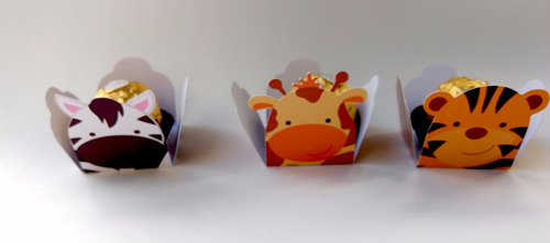 Imagem 3 de 6 de Forminhas Para Docinhos Safari Personalizadas-100 Unid.