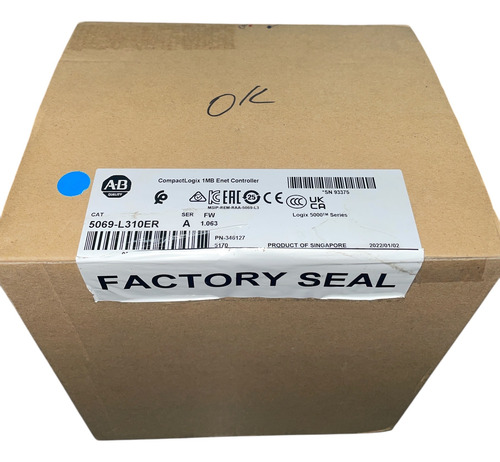 Allen Bradley 5069-l310er Plc Compactlogix Controller Ethern