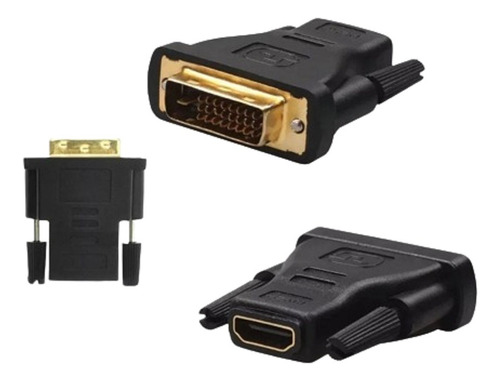 Adaptador Video Dvi A Hdmi 24+1 / Vga Hembra 24+5 Pines 