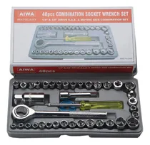 Comprar Kit Chaves Ferramentas Catraca Jogo Completo Soquete 40 Pças