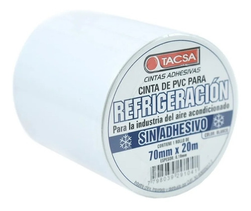 Cinta Para Refrigeracion Sin Adhesivo 6 X20m Blanco O0 Gris