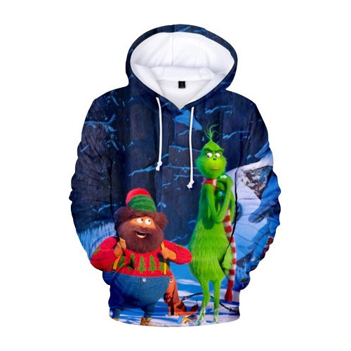 Nuevo Grinch Verde Grinch Sudadera Con Capucha De Navidad D