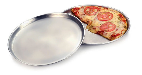 Moldes Pizzeras Pack X2 Aluminio Diametro 32cm