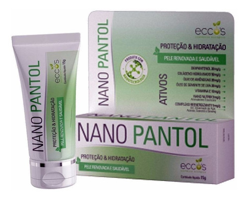 Imagem 1 de 5 de Creme Nano Pantol Eccos Proteção E Hidratação 15g + Brinde