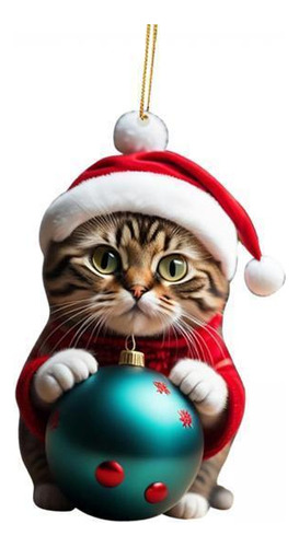 2 Adornos Navideños Para Gatos, Adorno Colgante Para Estilo