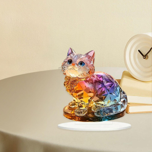 Ornamento Acrílico 2d Cat Plague Collectible Ornament
