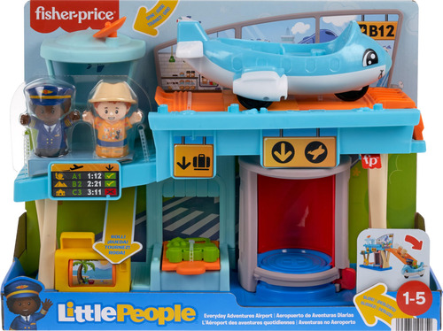 Airport Playset Fisher-price Little People Com Avião 1+y