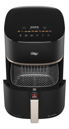Fritadeira Elétrica Fw009624 Air Fryer 7,1l Digital Wap Preto