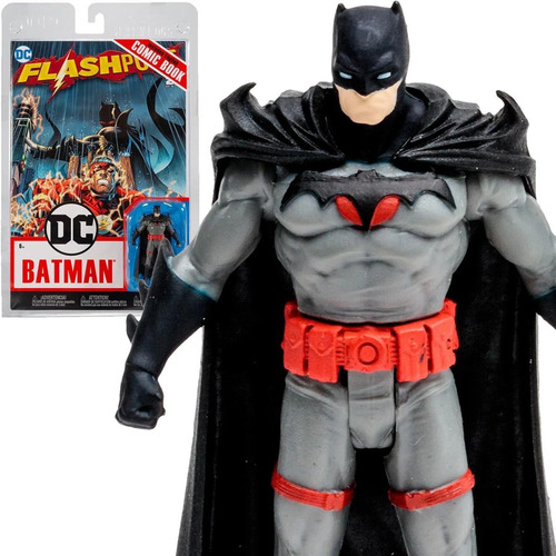 Mcfarlane: Flashpoint - Batman Thomas Wayne Figura Con Comic