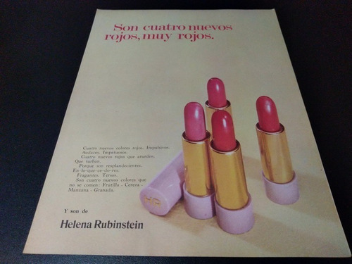 (pb191) Publicidad Clipping Labial Helena Rubinstein * 1968