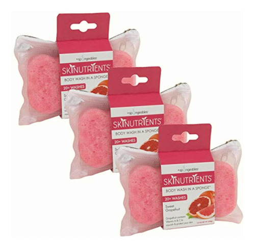 Spongeables Skinutrientes Hidratante Body Wash En Una