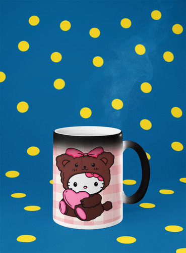 Taza Mágica Hello Kitty Oso Termosensible 320 Ml Hello Kitty Oso