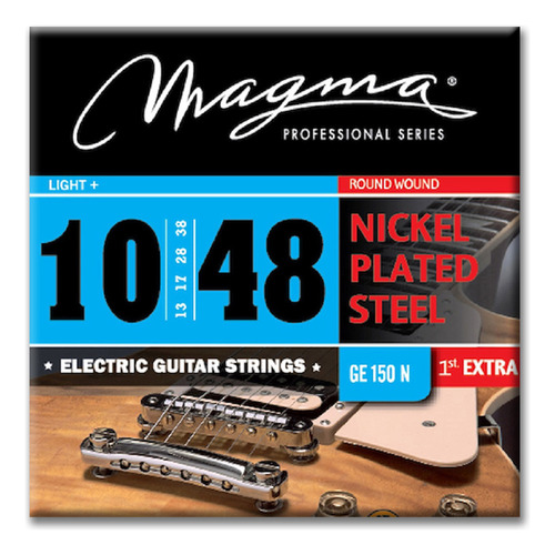 Encordado Guitarra Electrica Cuerdas 010-48 Magma Ge150n 