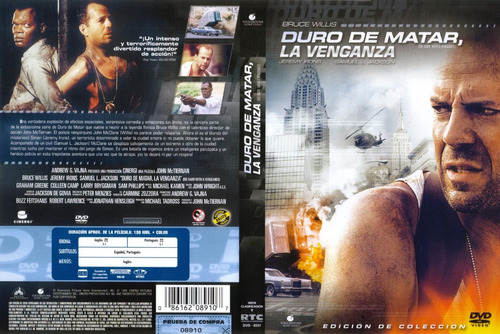 Duro De Matar 3 - Die Hard 3- La Venganza- Bruce Willis Dvd
