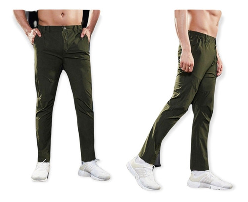 Pantalón Trekking Desmontables Elasticado Hombre 