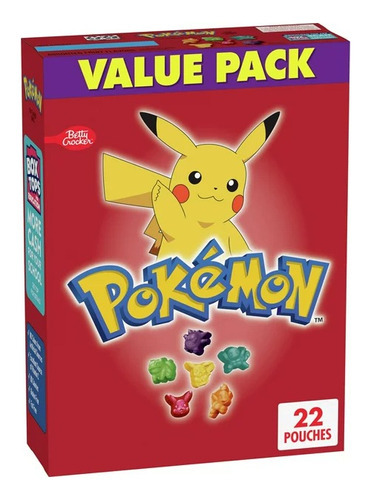 Pokemon Fruit Flavored Snacks 498 Gr (22 Pz)