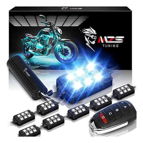 Kit De Luces Led Para Motocicleta Mzs, Tiras Rgb De Neón Mul