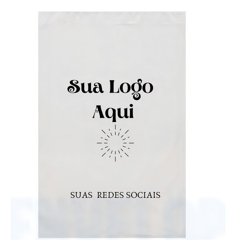 Logomarca Envelope De Plástico Com Logomarca Logo 19x25 250