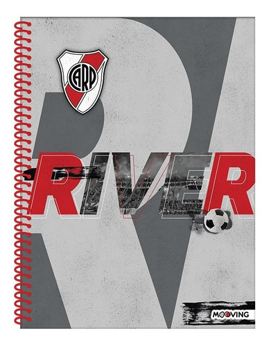 Cuaderno Universitario River Plate T/semidura 80h Mooving