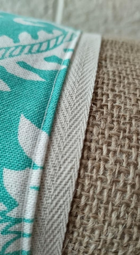 Almohadón Arpillera Rectangular Decoración