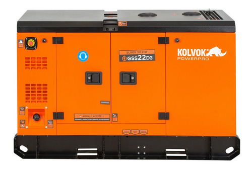 Generador Eléctrico Trifásico Diesel Gss22d3 22kva - Kolvok