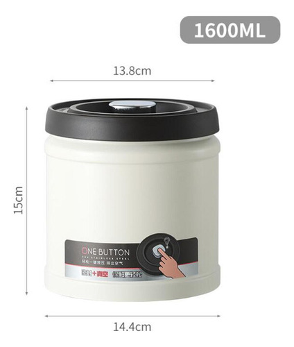 Fa Recipiente De Café Hermético, Organizador De 1600ml