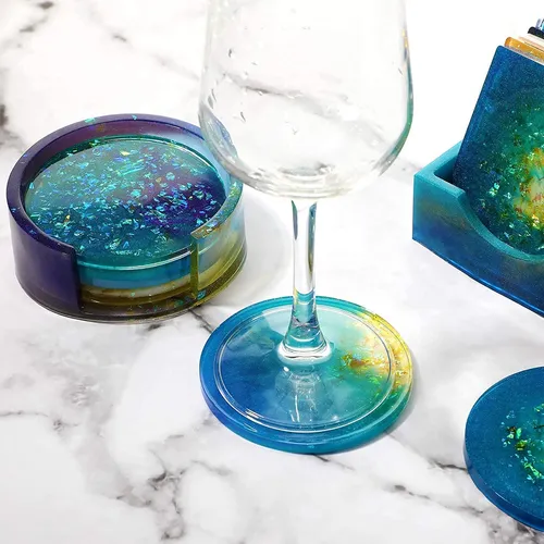 Moldes De Silicona, Moldes De Resina Para Posavasos, Juego Y
