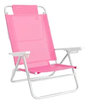 Comprar Silla Playa Reposera Aluminio Mor Summer - Color Rosa