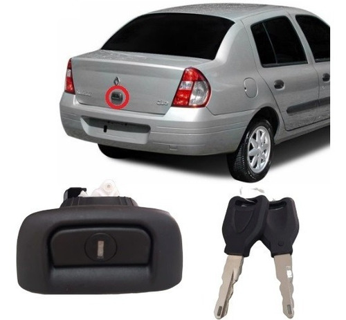 Maçaneta Externa Porta-malas Com Chave Clio Sedan 2002 2003