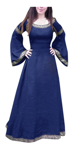 Vestido Mujer Vestido Medieval Renaissance Fit Irregular Lo 