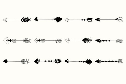 Kit Imágenes Digitales Flecha Boho Tribal 1722817