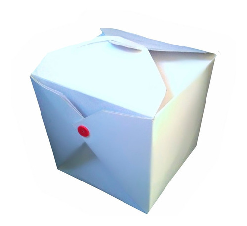 Caixa Box Para Comida Chinesa Embalagem 100 Unid Cor Branca