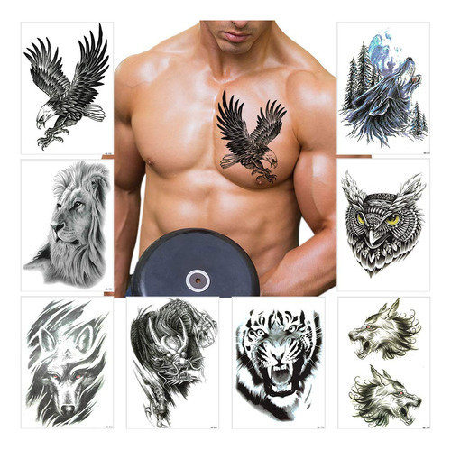 Tatuajes Temporales Para Hombres Y Mujeres, Totem Tribal Gra