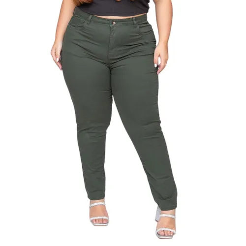 Calça jeans hotsell verde musgo