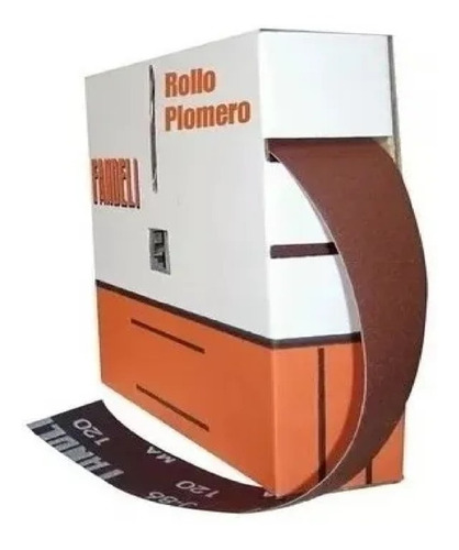 Lija Rollo P/plomero Grado 120 - 45 Mts - Fandelli J-86  