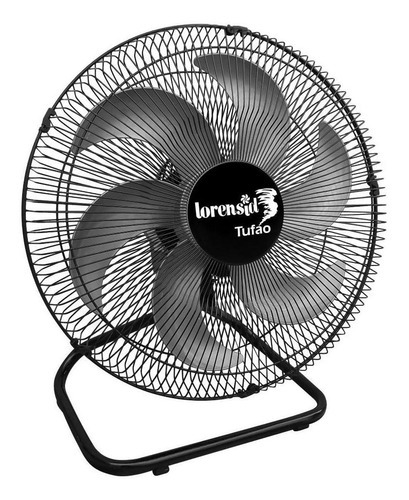 Ventilador Mesa 50cm Tufao Turbo Bivolt Preto Lorensid Material Das Pás Plástico Quantidade De Pás 6 Cor Das Pás Preto Diâmetro 50 Cm Frequência 60 Voltagem 127v/220v