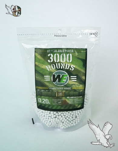 Imagen 2 de 5 de Combo Green Gas + Bbgun 0,20gr X 3000pc We Airsoft