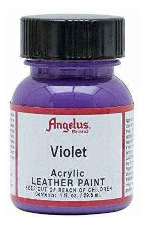 Angelus Acrylic Leather Paint - 1 Ounce, Violet