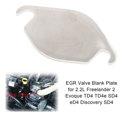 Placa Ciega Egr Para Freelander 2 Evoque Td4 Td4e De 2,2 Lit