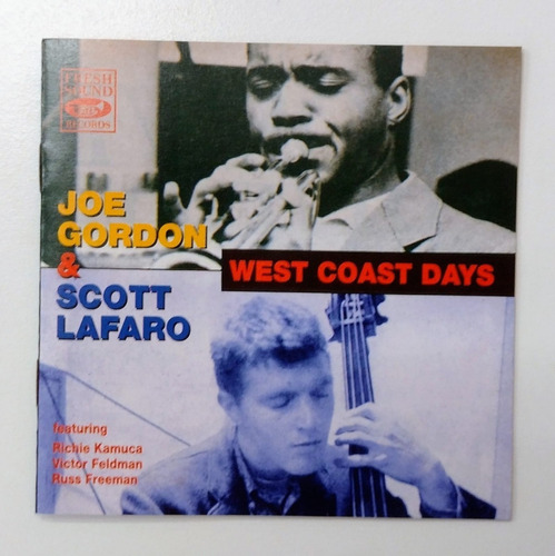 Cd Joe Gordon & Scott Lafaro West Coast Days Importado