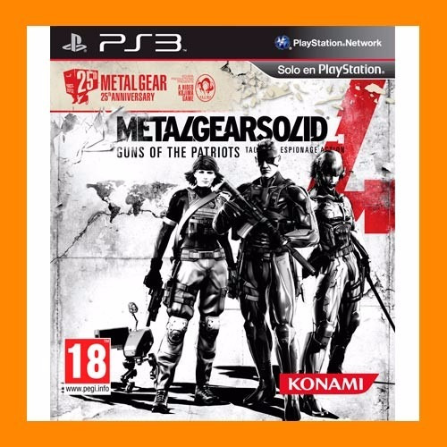 Metal Gear Solid 4: Guns Of The Patriots Ps3 Caja Vecina