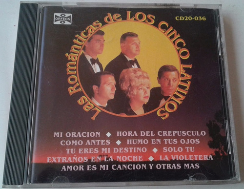 Los 5 Cinco Latinos Las Romanticas Cd Orfeon Unica Ed 2000