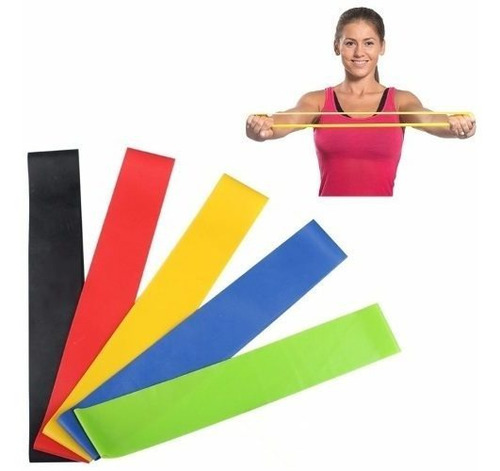 Set Bandas Resistencia Mini Band Tipo Theraband 5u Pro