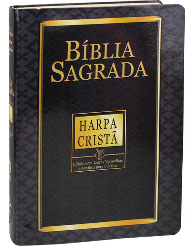 Bíblia Sagrada Letra Gigante com Harpa Cristã - Capa preta: Almeida Revista e Corrigida (ARC), de Sociedade Bíblica do Brasil. Editora Sociedade Bíblica do Brasil, capa dura em português, 2018