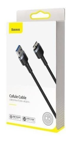 Imagen 6 de 6 de Cable Usb 3.0 Macho A Micro Usb-b Disco Duro Externo- Baseus