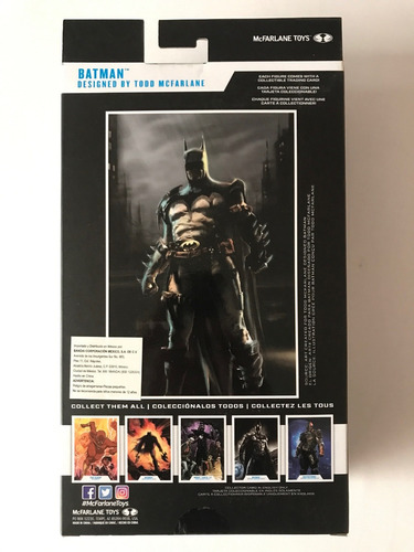 Batman Designed By Todd Mcfarlane Style Dc Multiverse 7 Pulg (Usado)