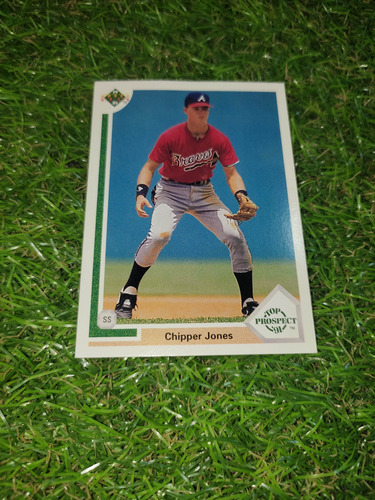 Cv Chipper Jones Rookie Card Upper Deck Top Prospect Rc 1991